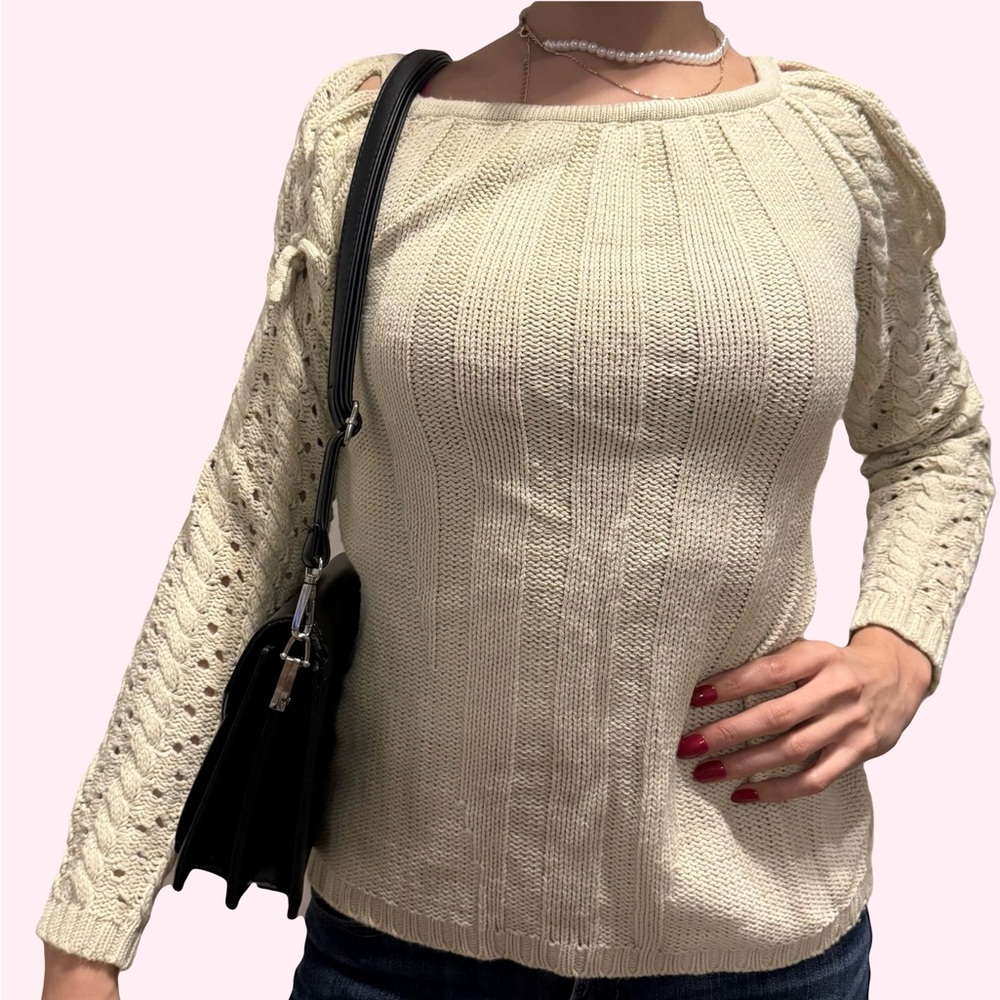 Cream Knit Sweater